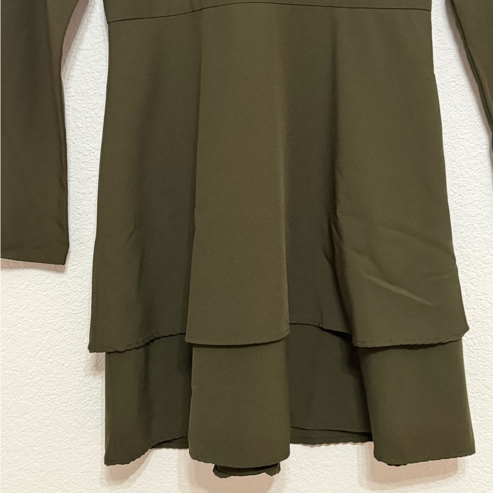 Hutch Olive Green Long Sleeve Cami Dress Size 4 - Picture 7 of 9
